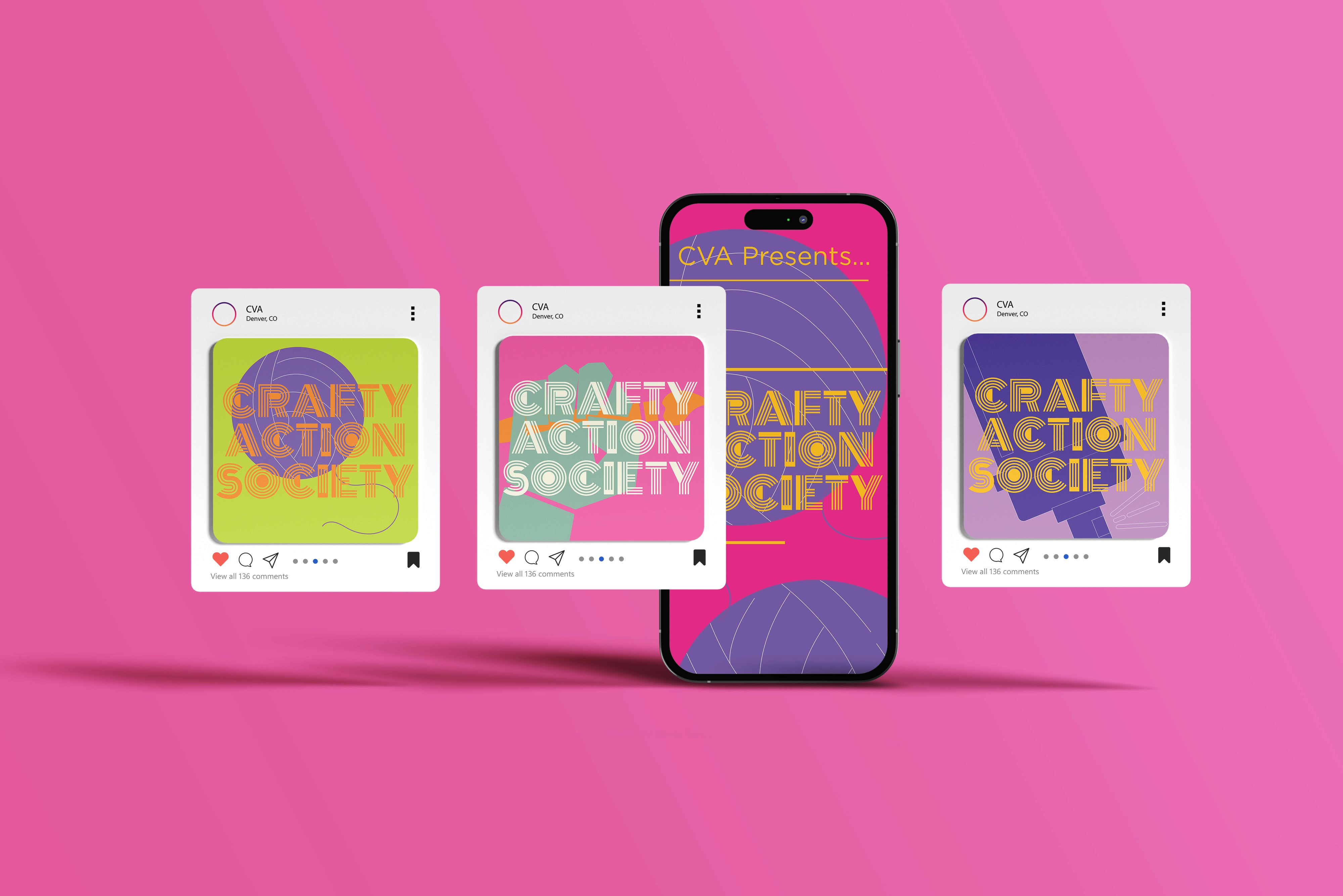 Built-in graphics for CVA's social presence