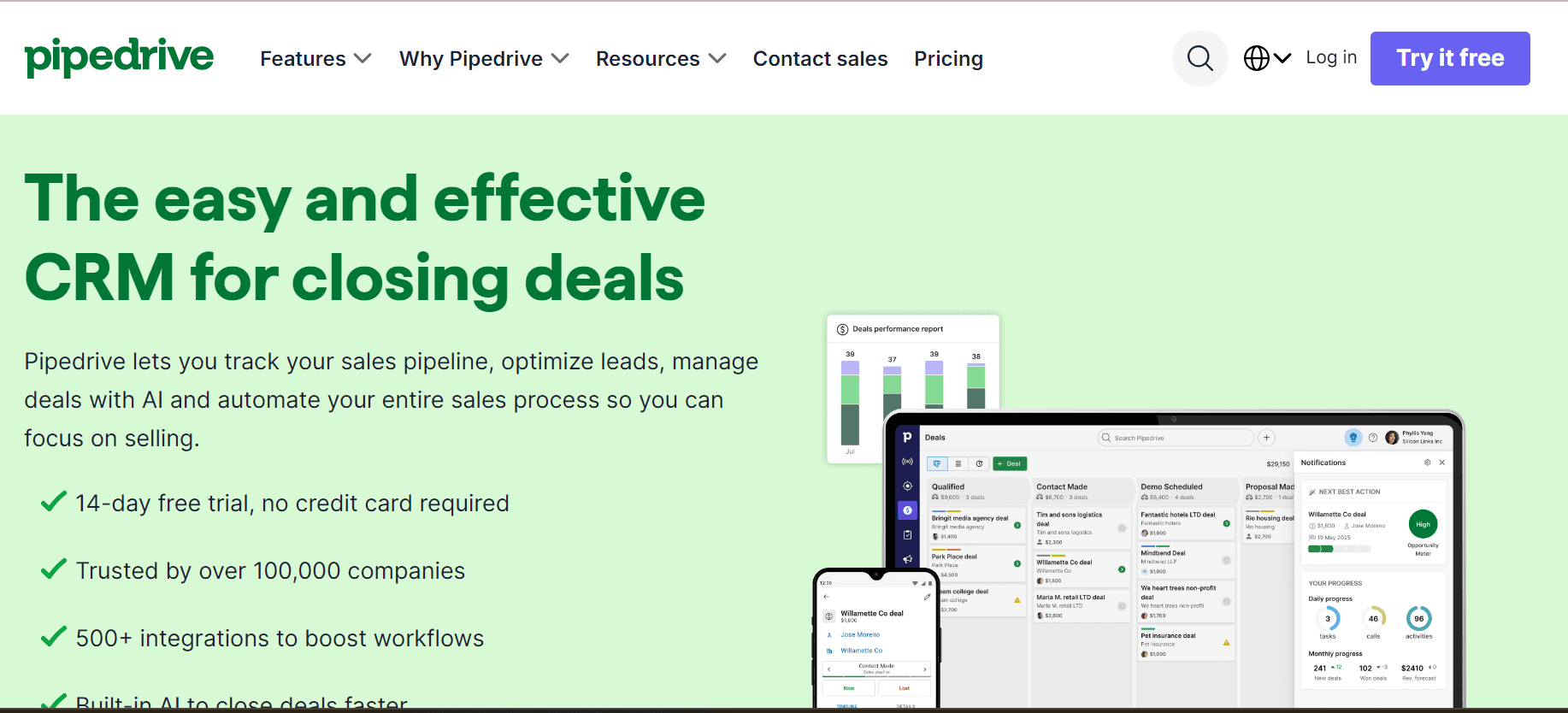 Pipedrive: AI CRM Tools for Deal Management