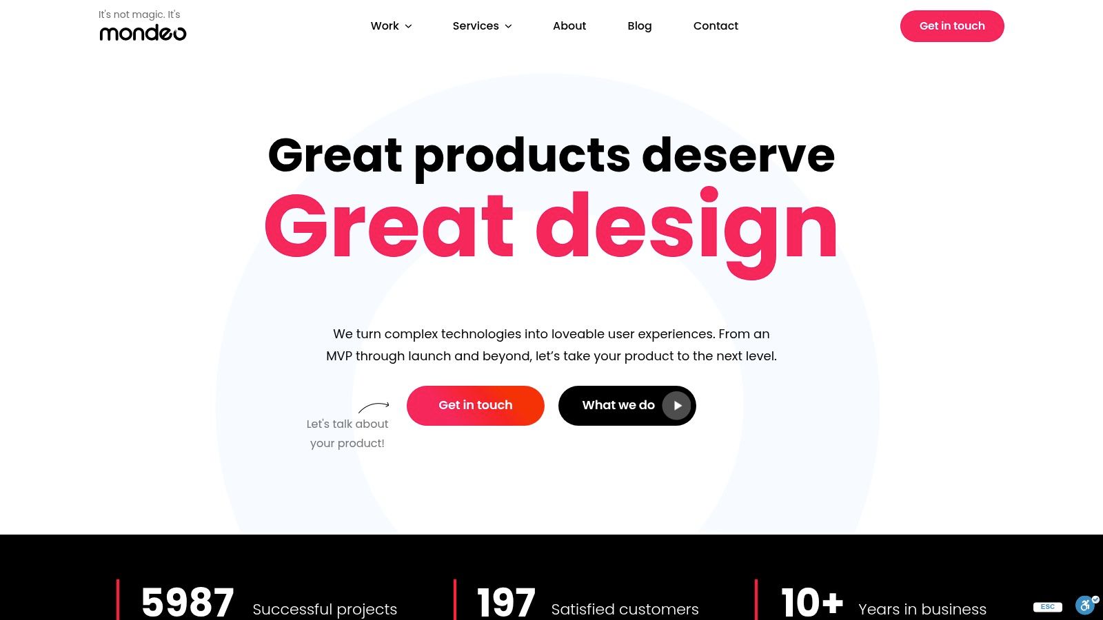 Mondeo Studio (UX/UI & Brand Design for Startups)
