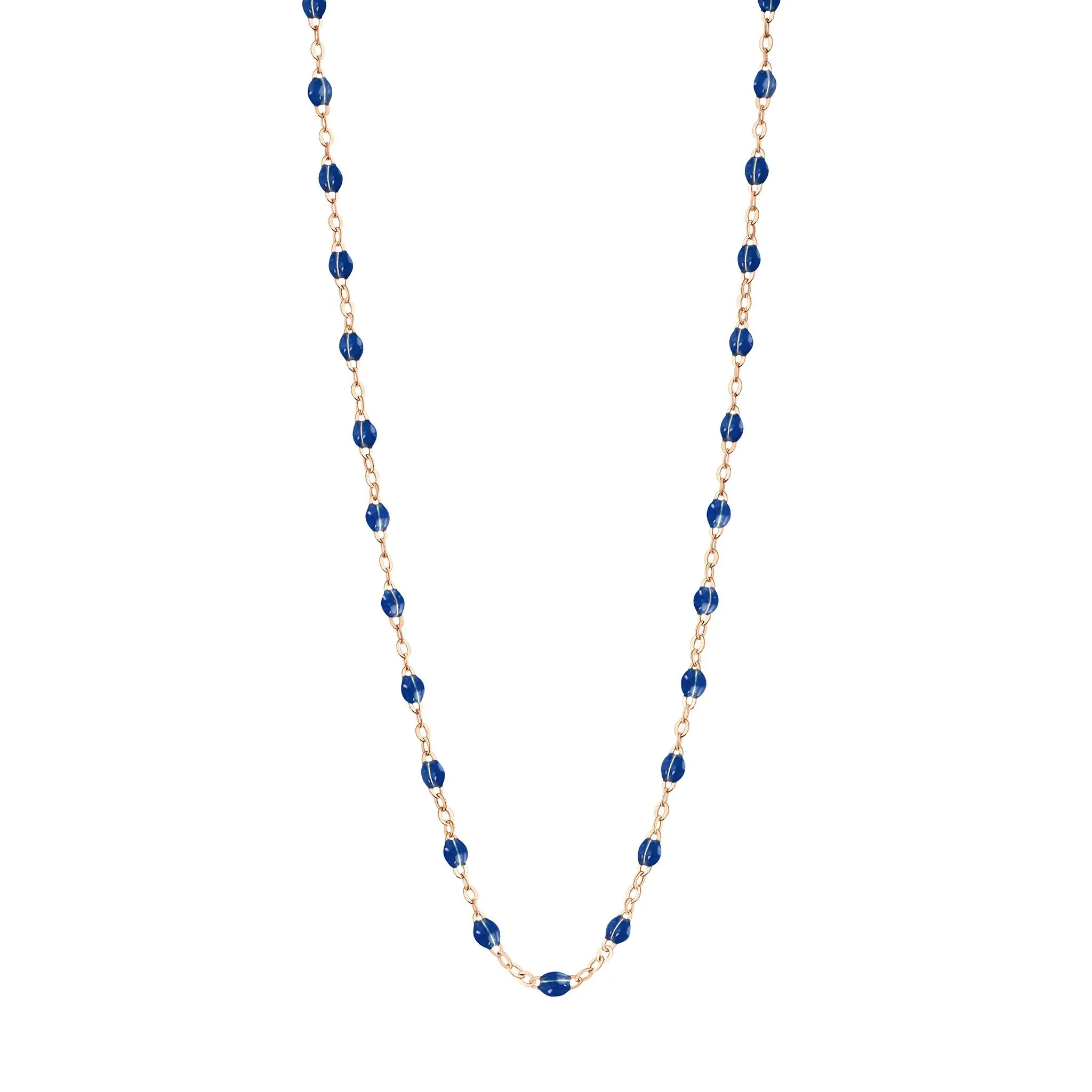 Collier prusse Classique Gigi, or rose