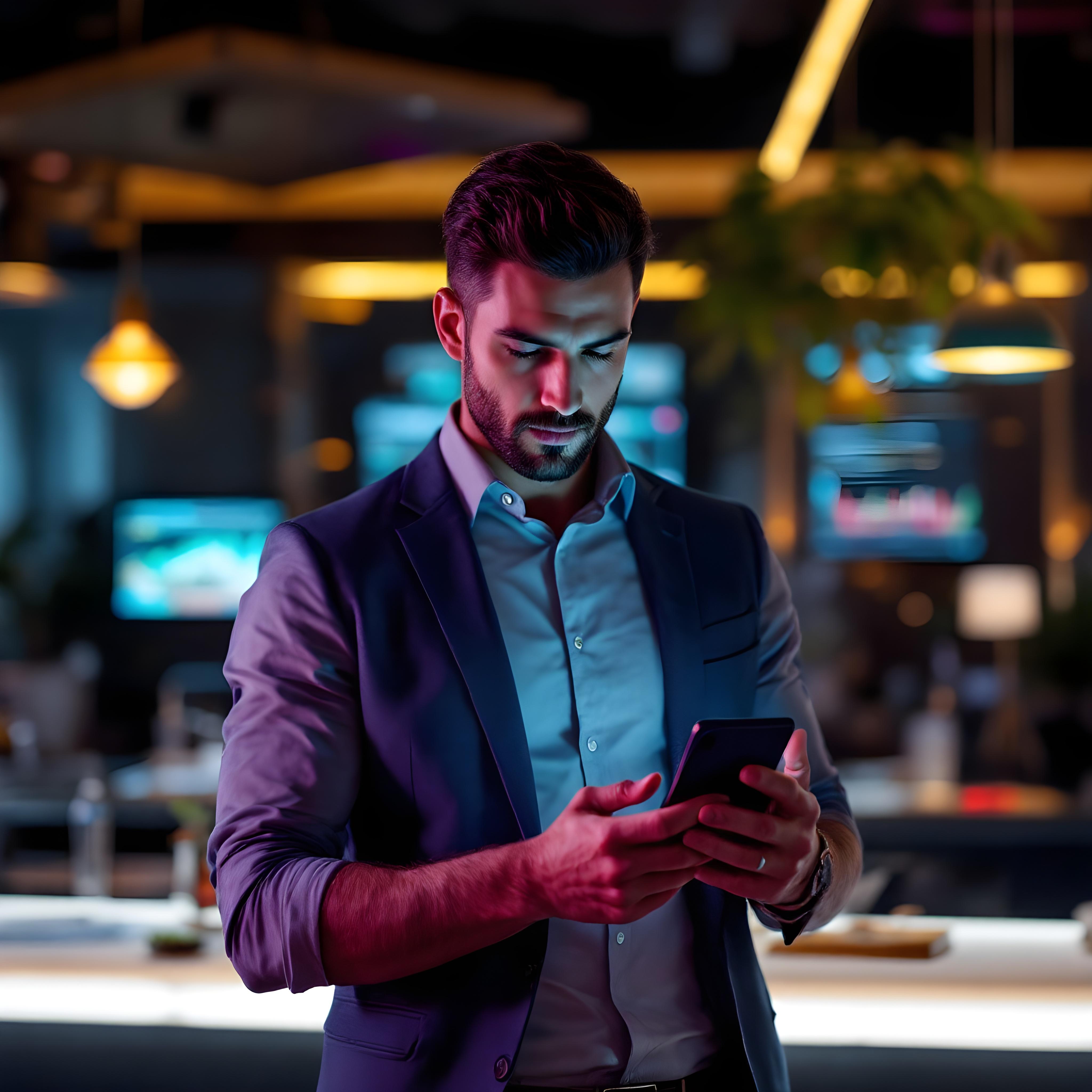 Man Using Laptop