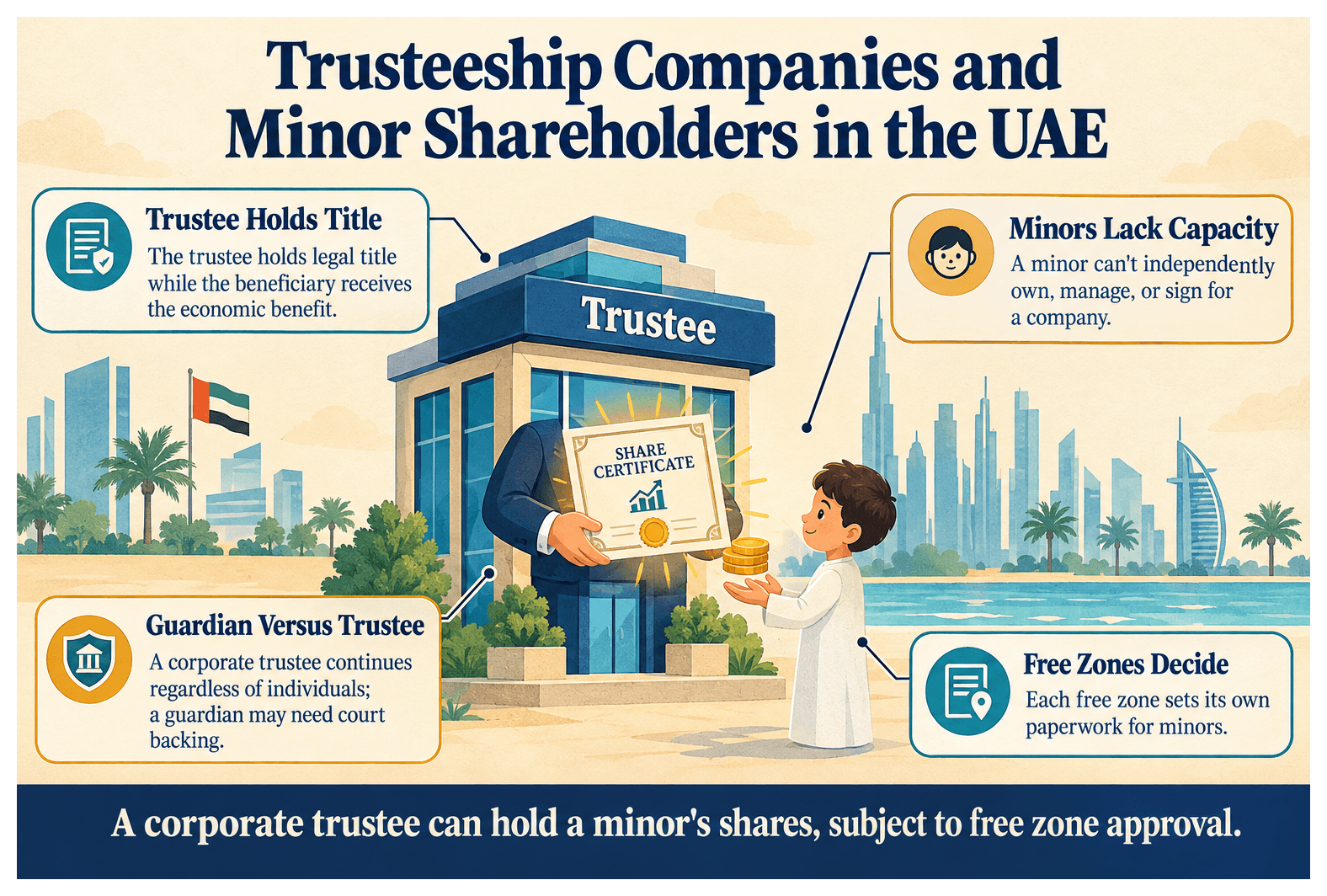 Infographic: What Is a Trusteeship Company and Can It Be Used for a Minor in the UAE