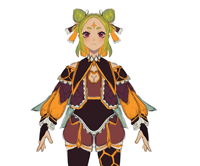 Synthie Vtuber Design
