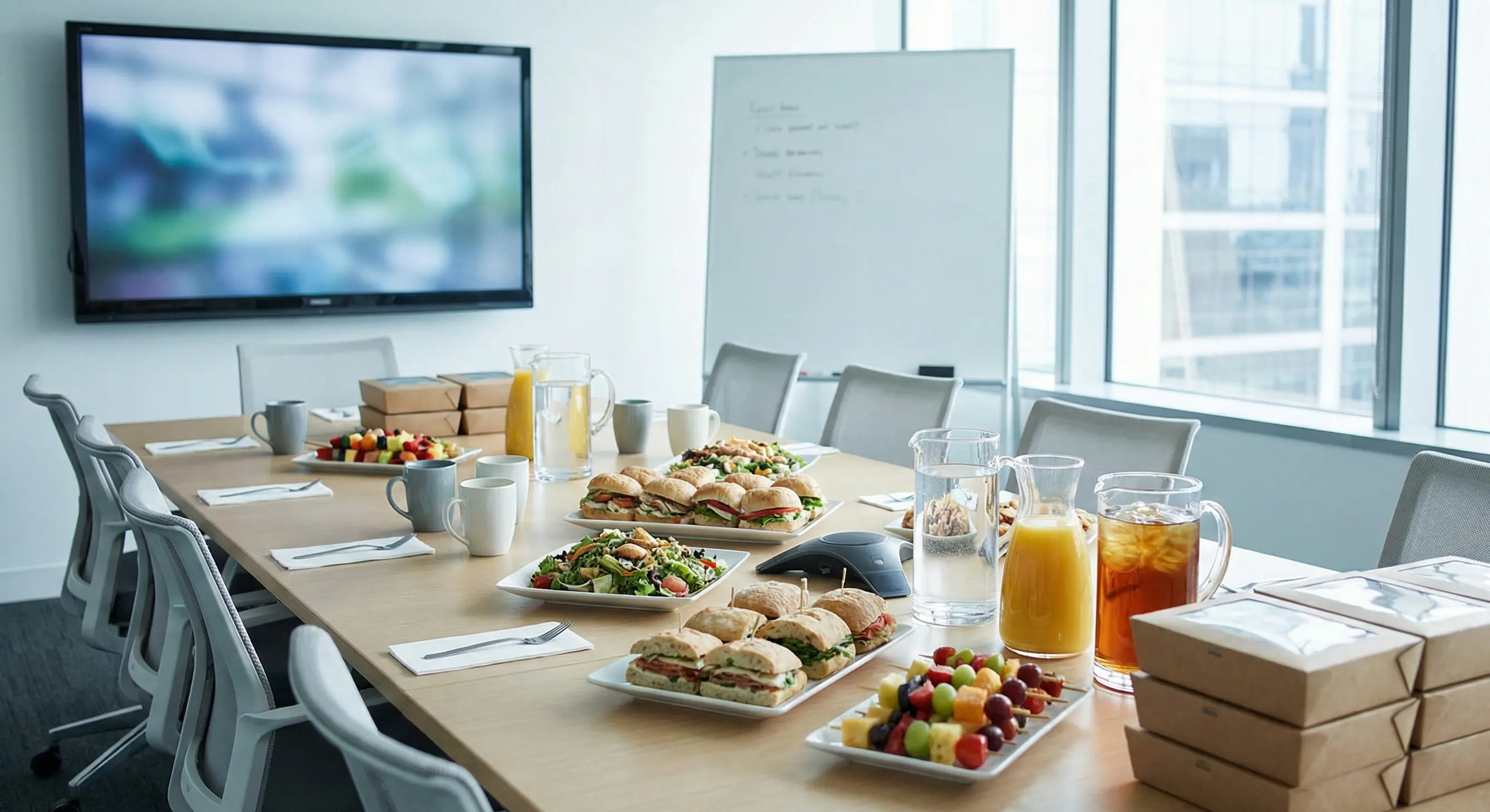 Successful corporate catering setup managed by Rally Catering operations platform