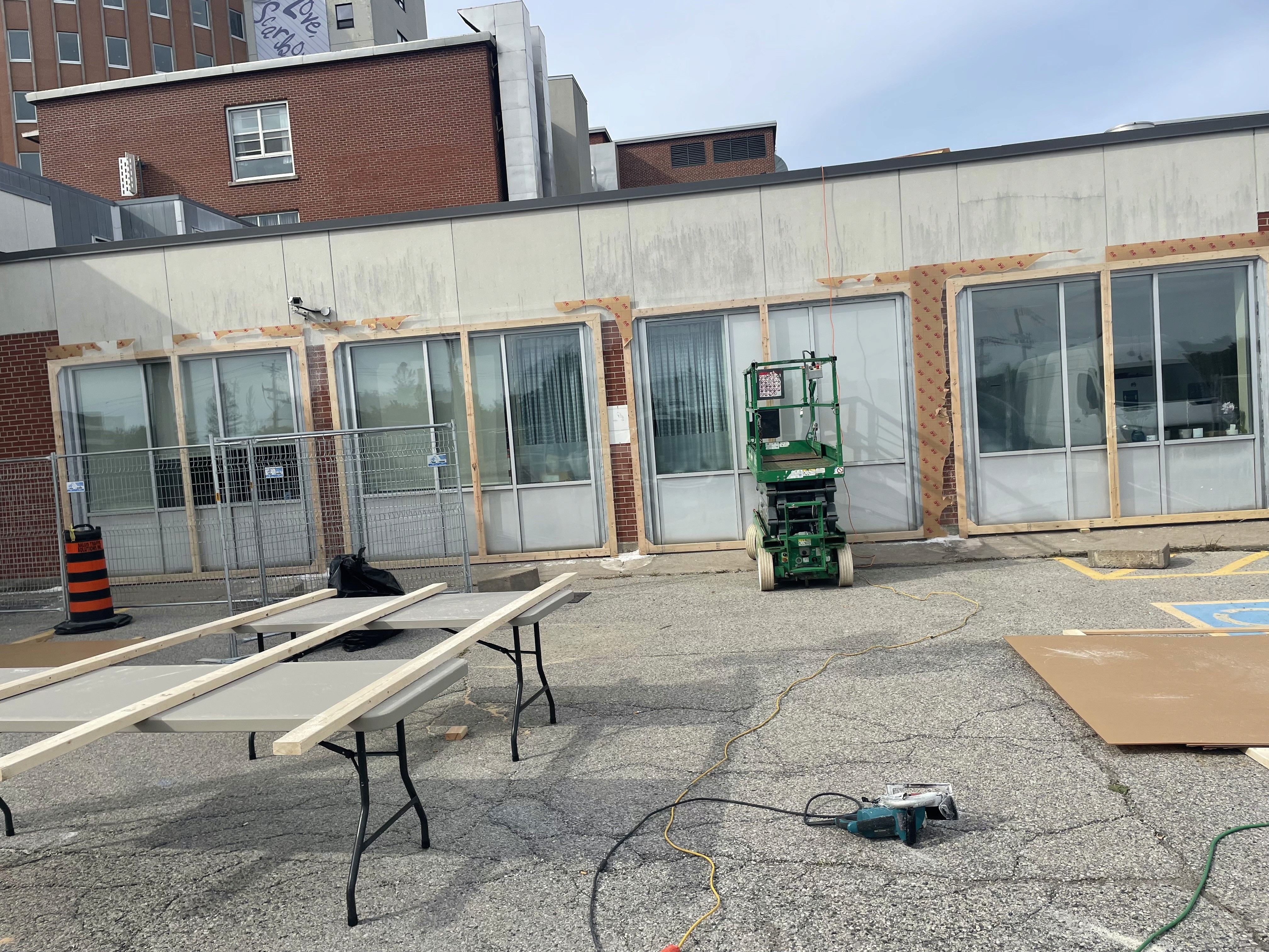 Commercial facility retrofit work