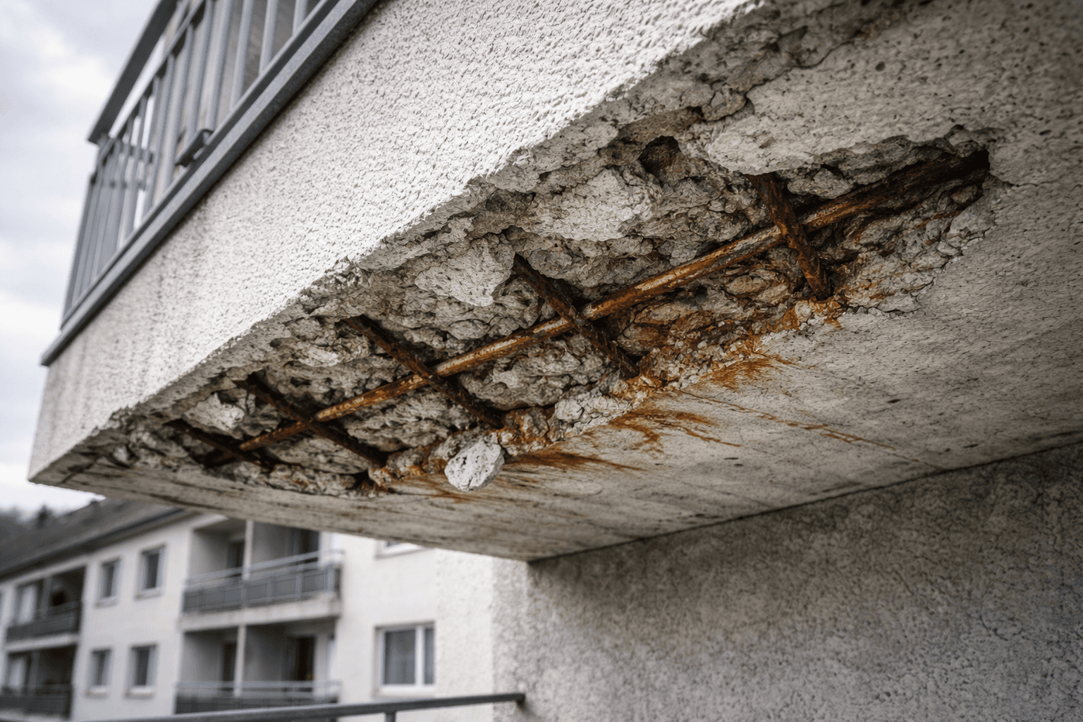 Professionell sanierter Balkon mit neuer Abdichtung und Bodenbelag – Einfamilienhaus in Wuppertal