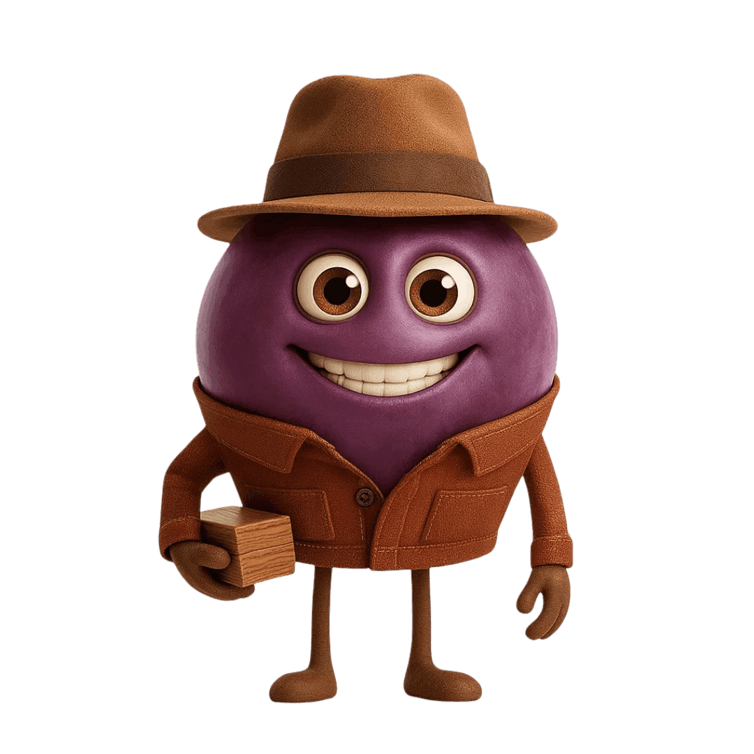 Carignan grape berry illustration for wine education.