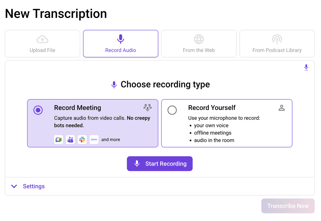 record Audio whispertranscribe screenshot 