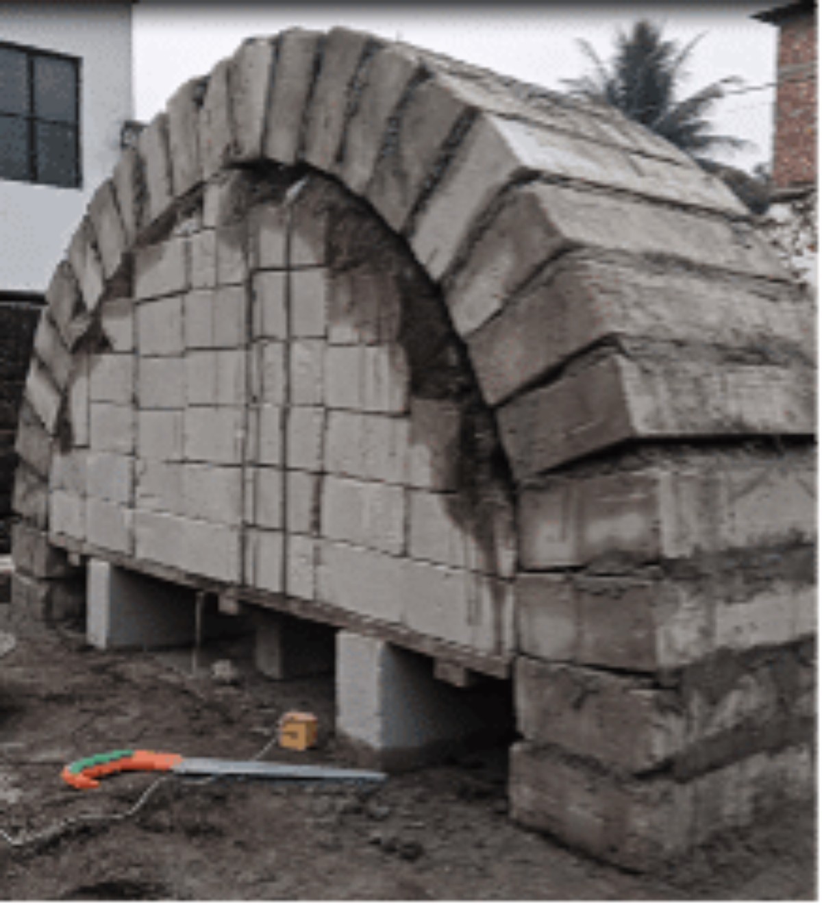 Brick arch shuttering 1