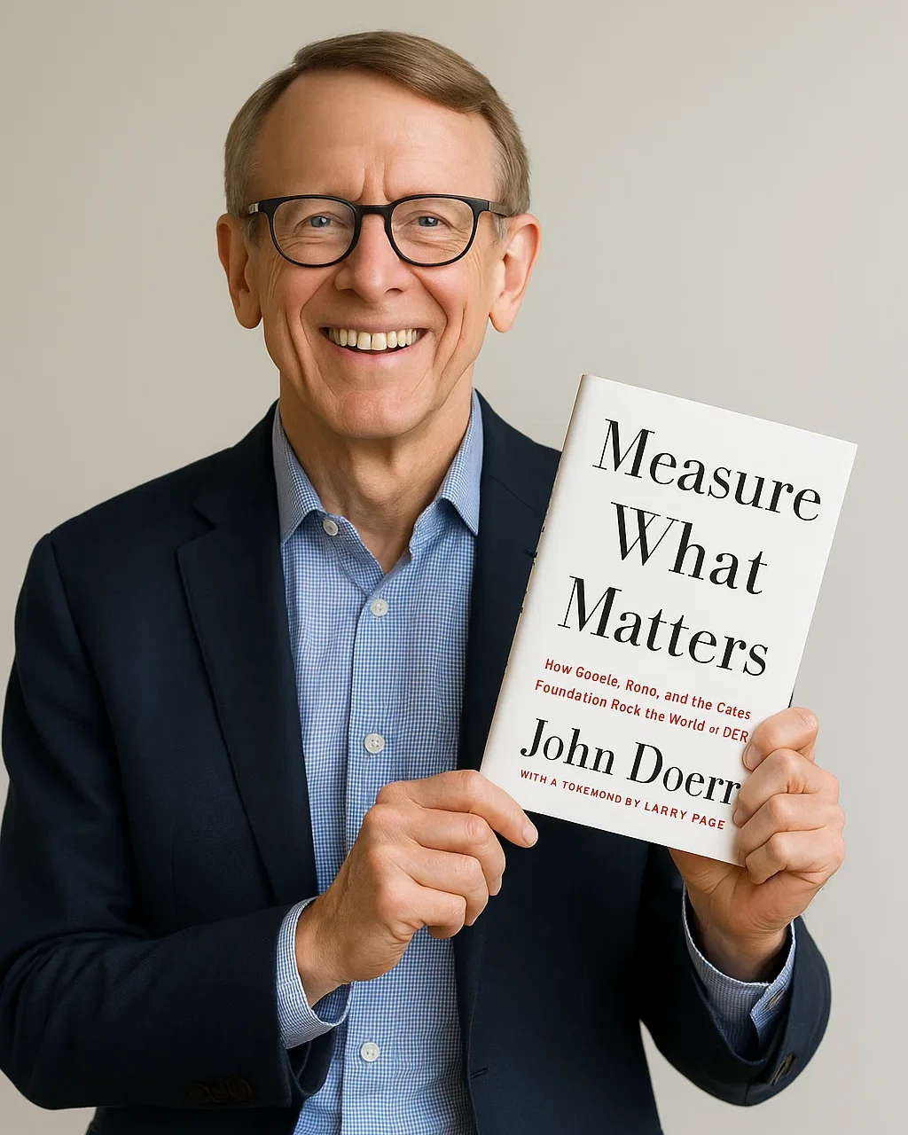 John Doerr holding Measure What Matters book — PatPat360 recommended OKR platform