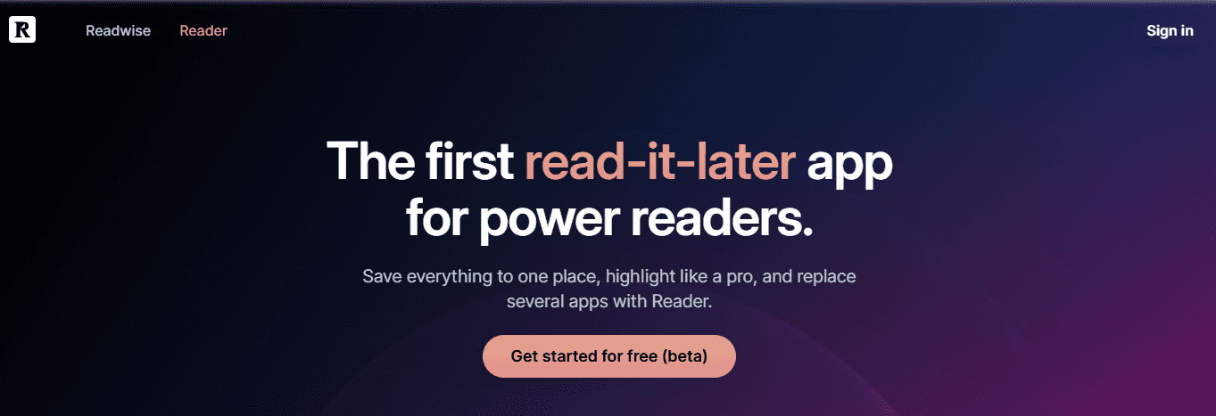 Readwise Reader&nbsp;