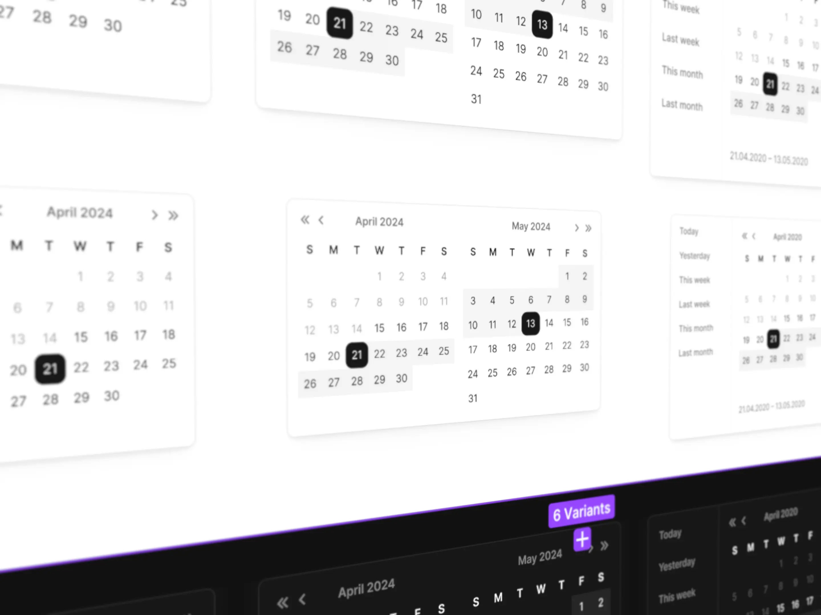Datepicker examples