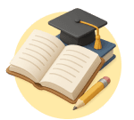 Ícone de educação no Visor: categoria de gastos com cursos e finanças