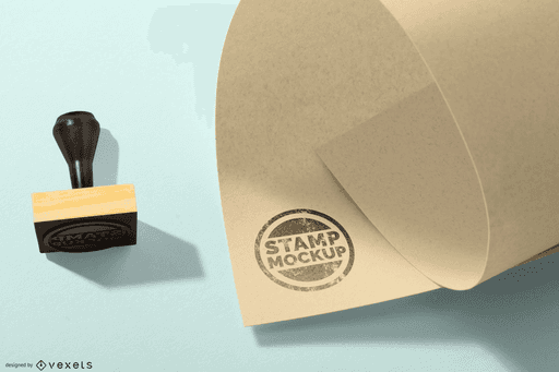 stamp logo mockup