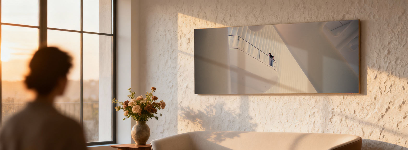 Panoramic print on the wall