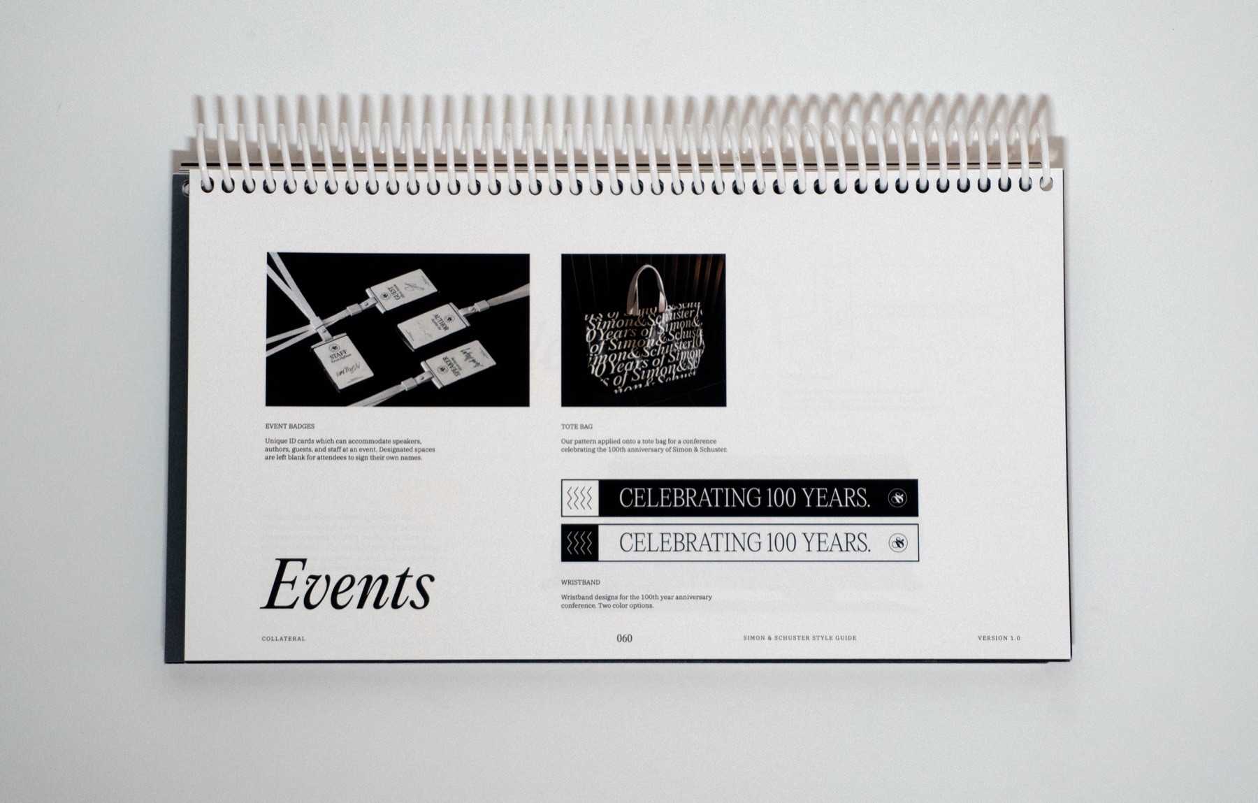 Simon & Schuster brand guidelines spread 59