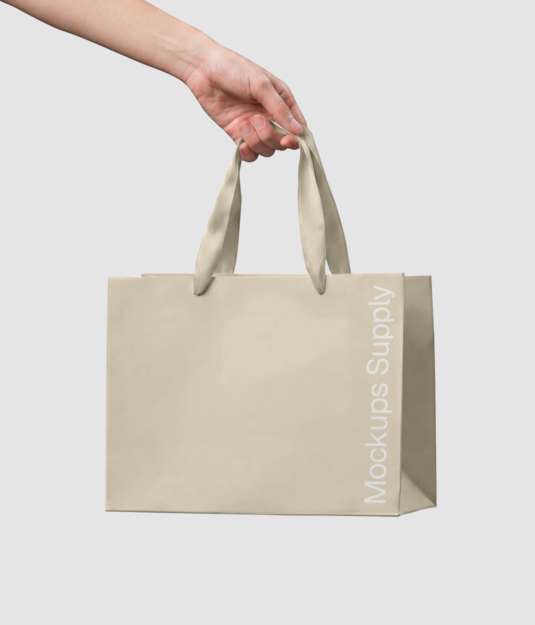 Luxury paper bag mockup for Photoshop download