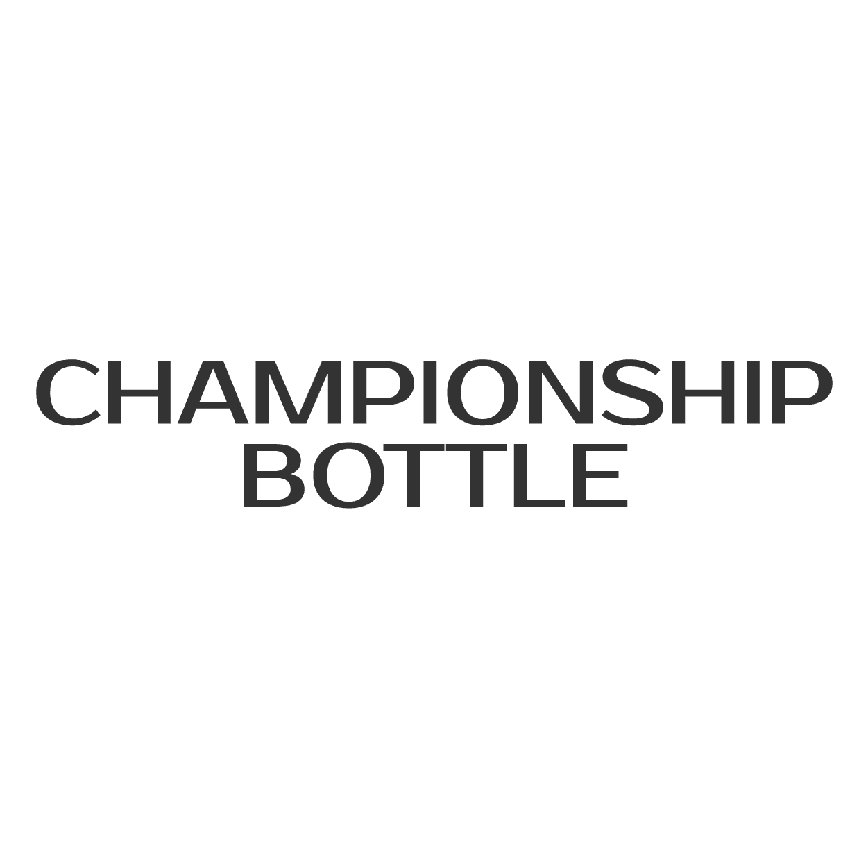 Championship Bottle Wordmark