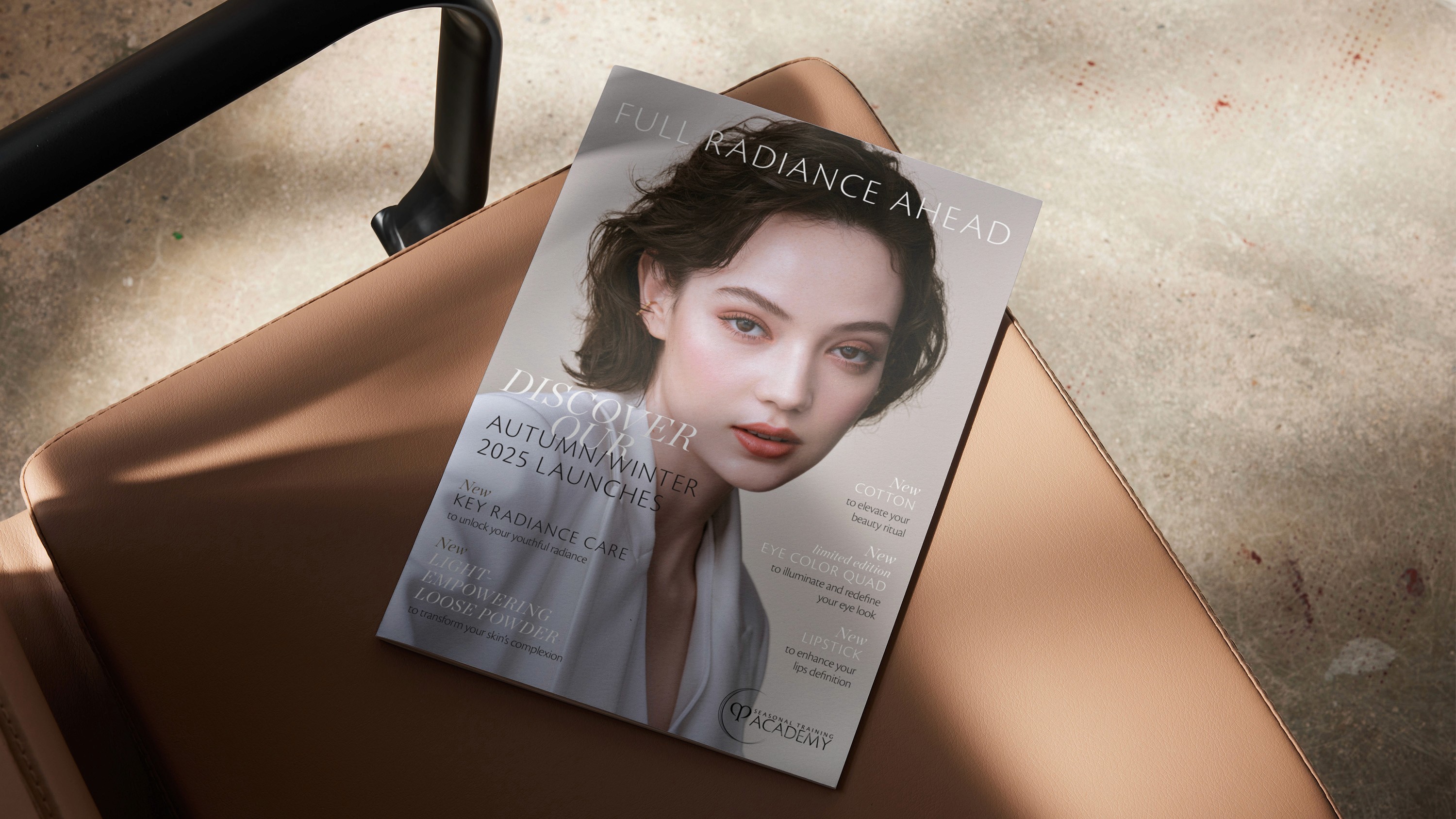 Beauty brand brochure cover