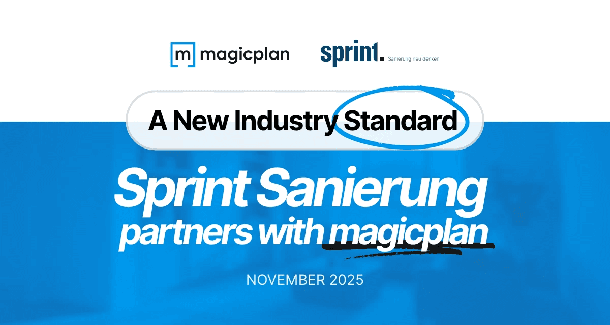 sprint sanierung logo and magicplan partnership