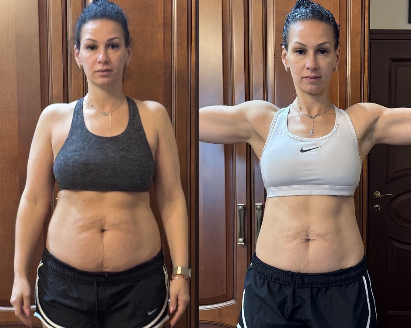 Client before and after