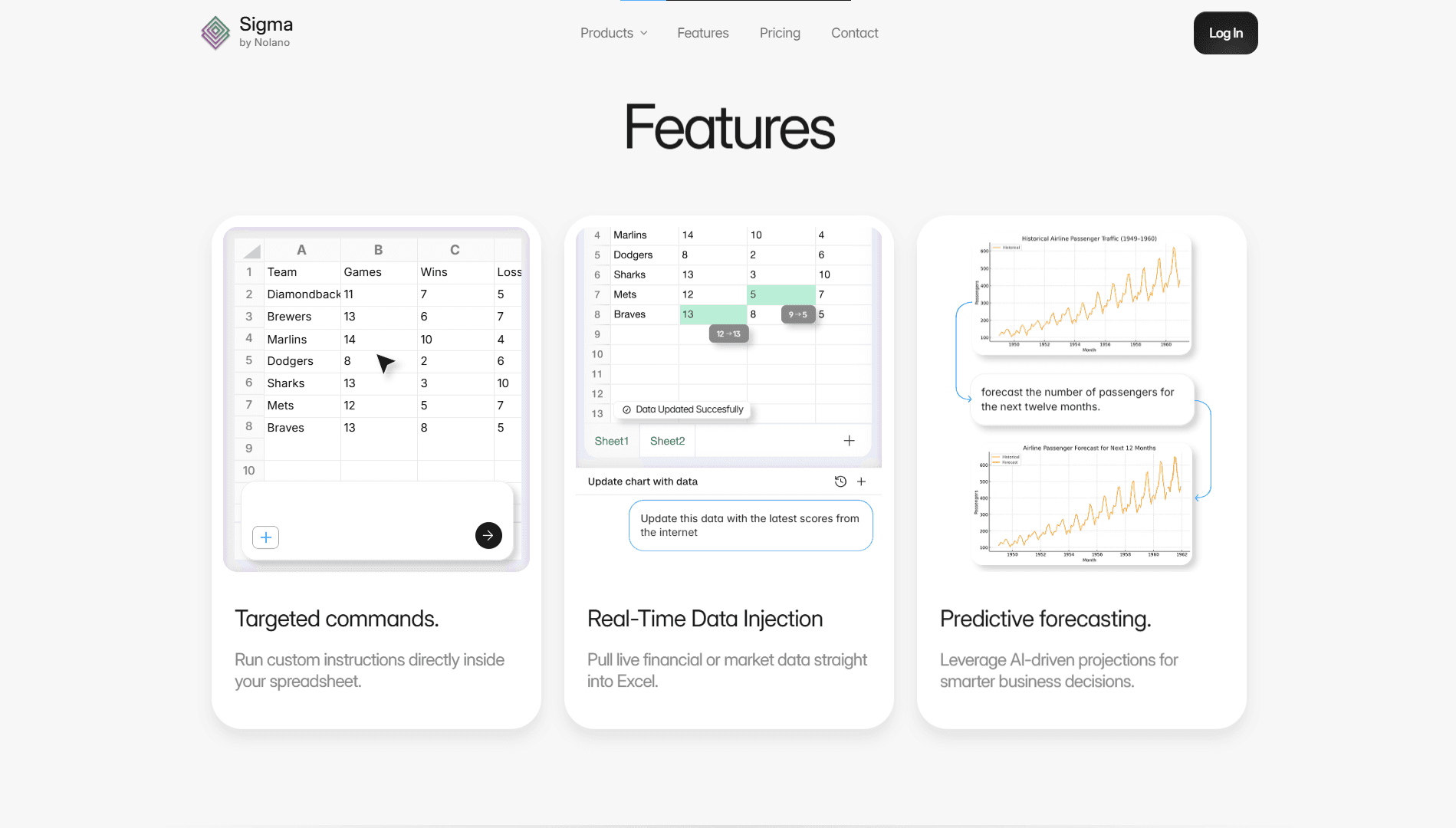 These feature cards were designed to break feature complexity into three scannable chunks. Each follows a pattern: headline → visual → micro-description → real-world usage example.