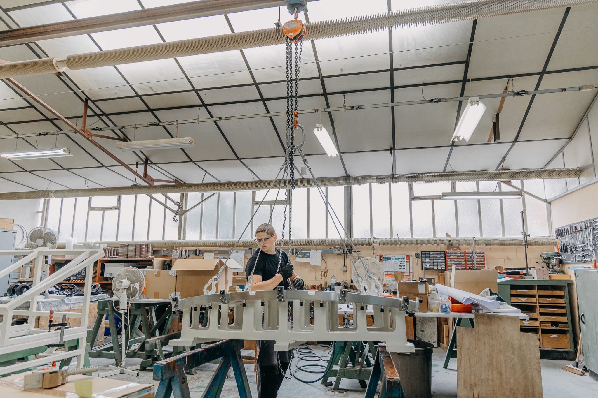 Plan large de la salle technique de MDM