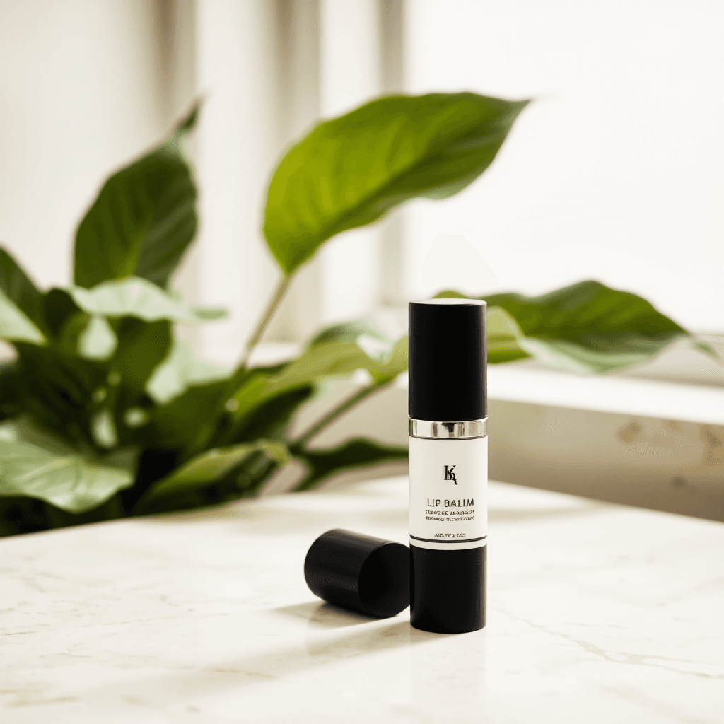 product photography of a tube of lip balm for skin protection