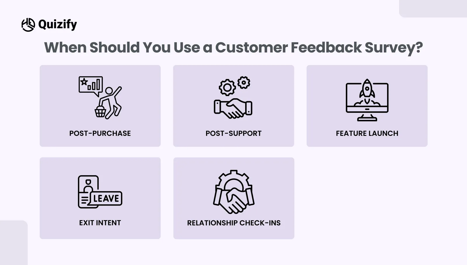 When Should You Use a Customer Feedback Survey? | Quizify