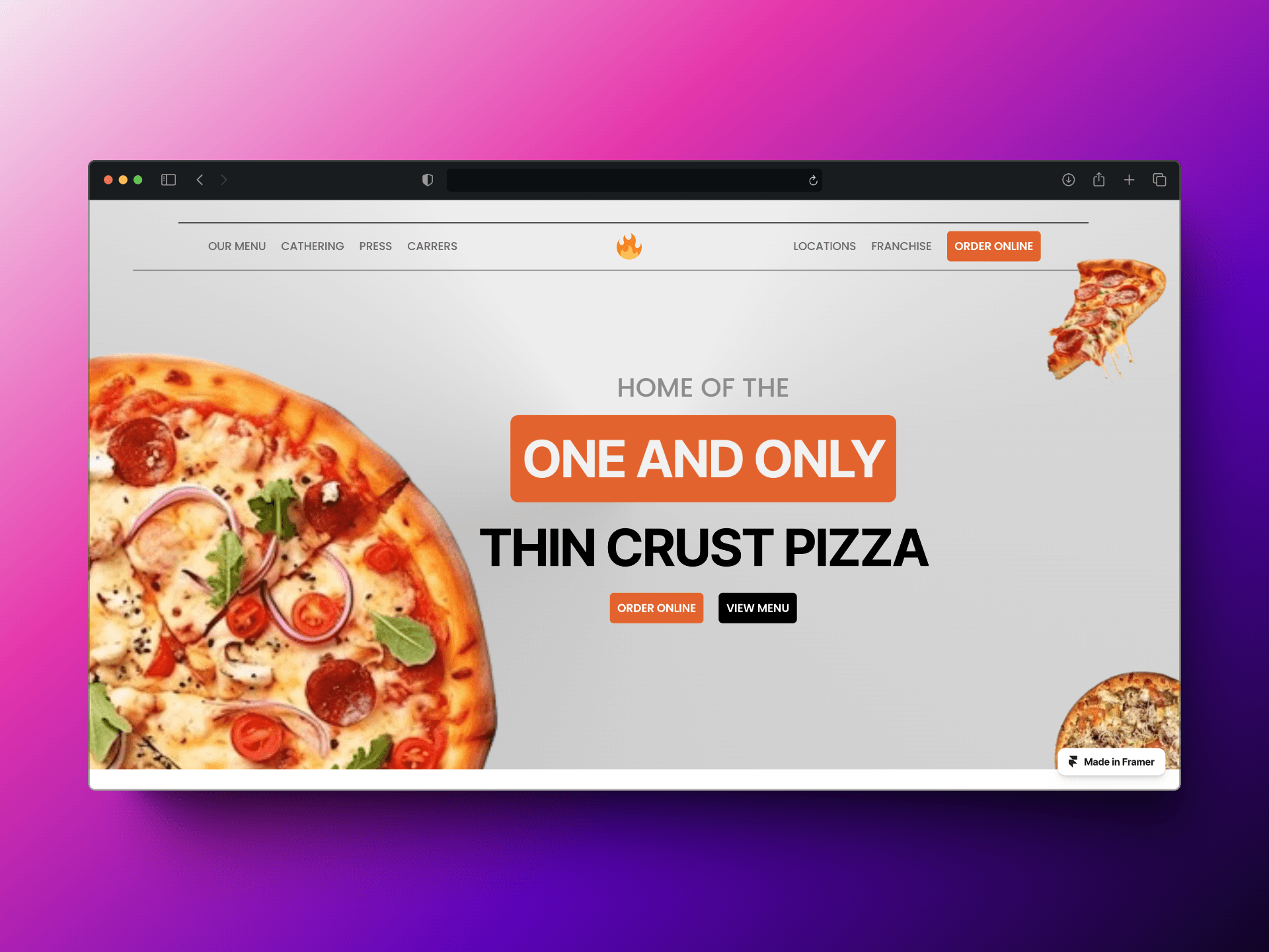 image of pizza site