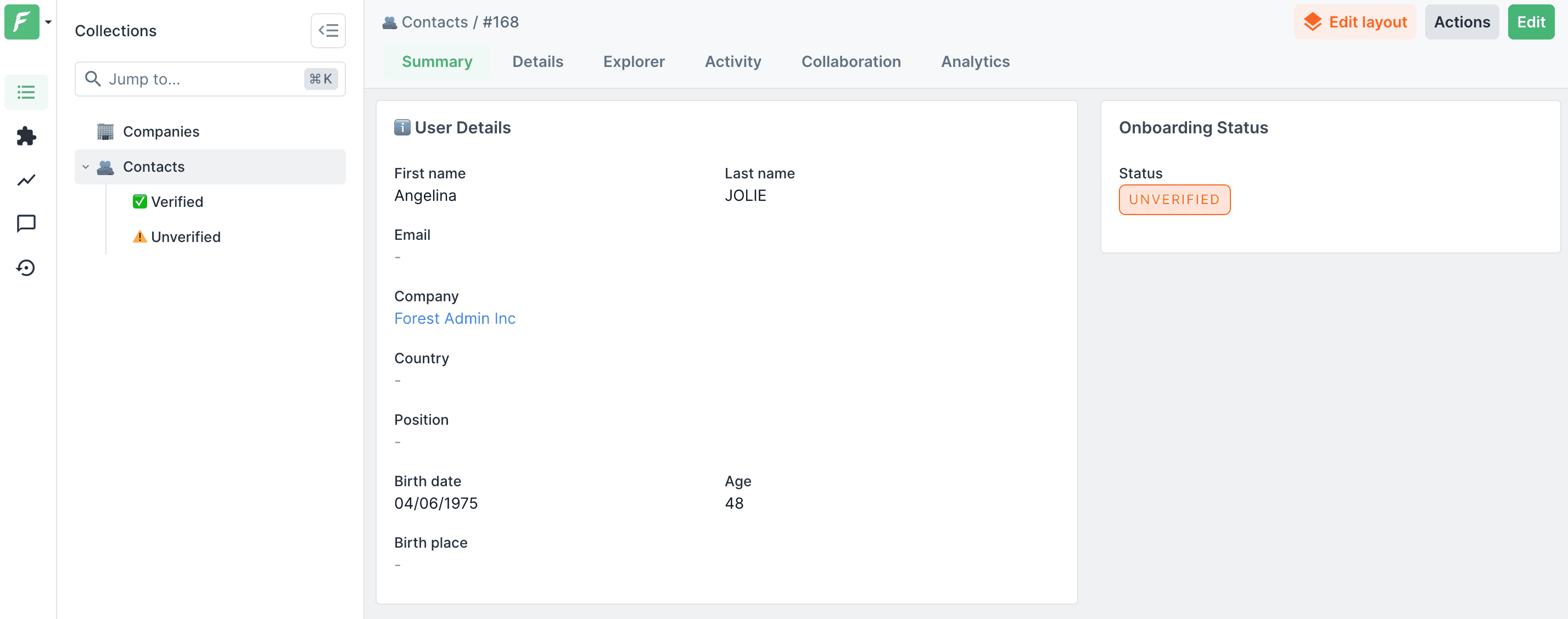Driver informations extracted by AI