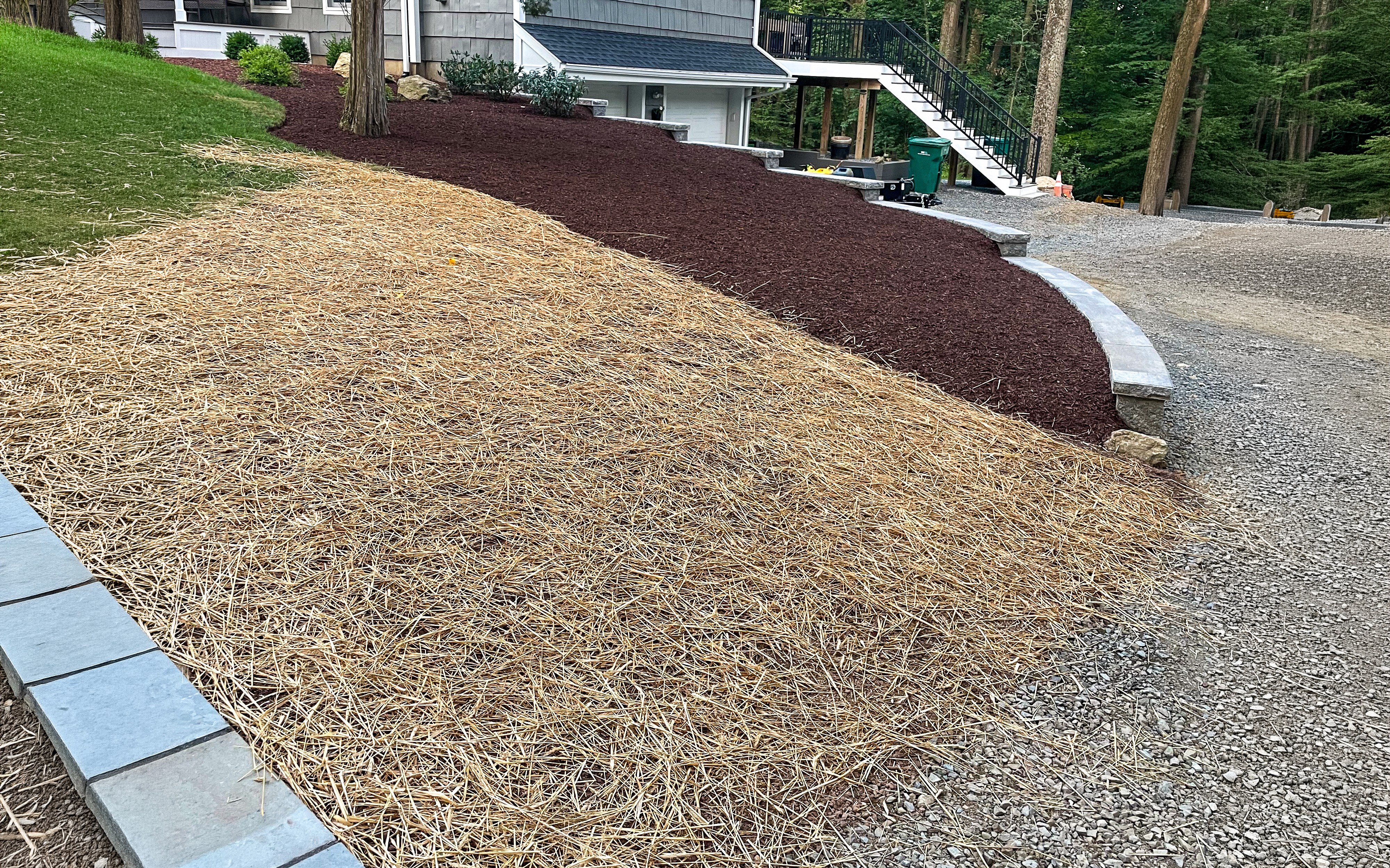 retaining wall and seed