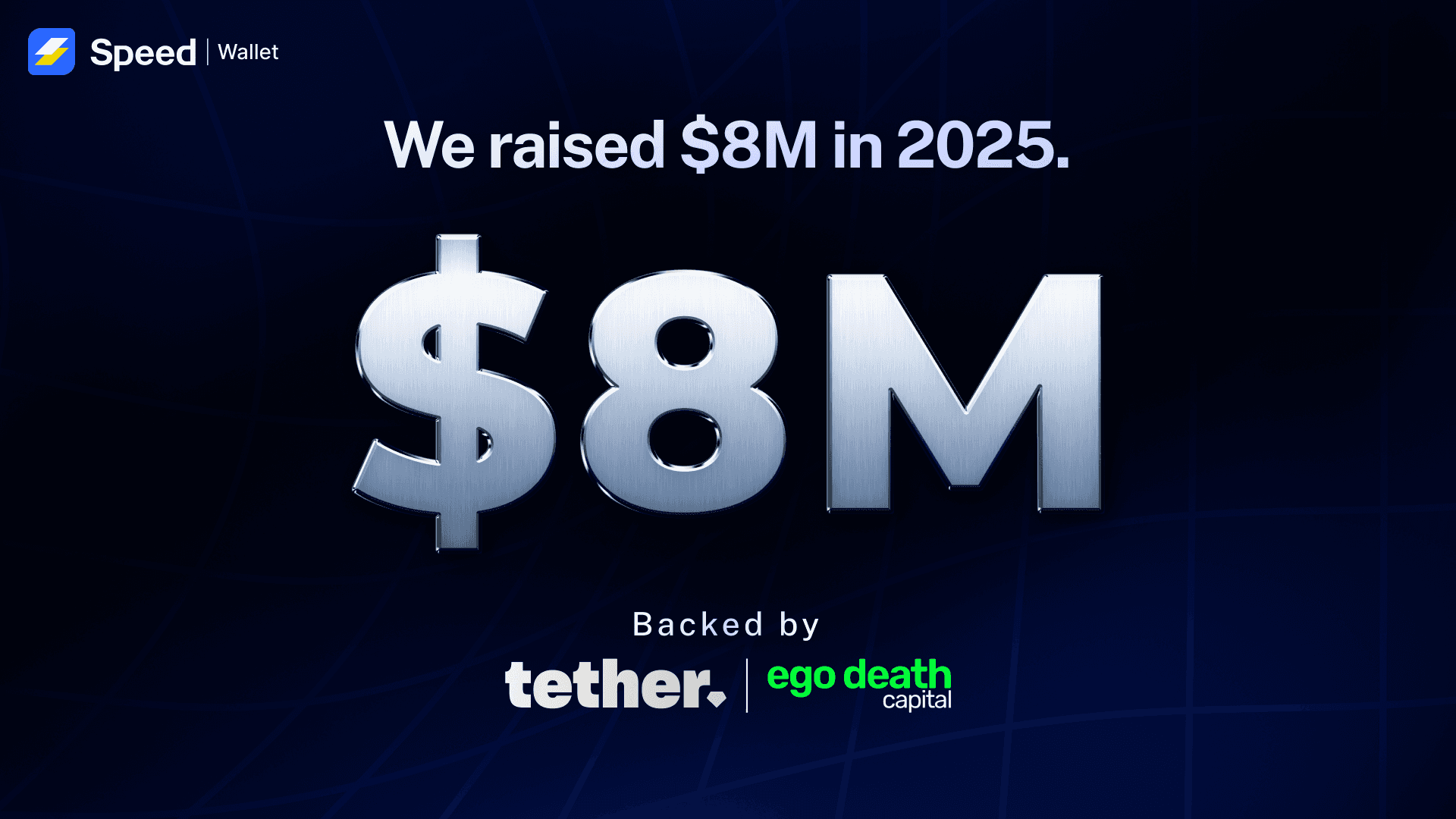 Speed raised $8M in funding from Tether and ego death capital