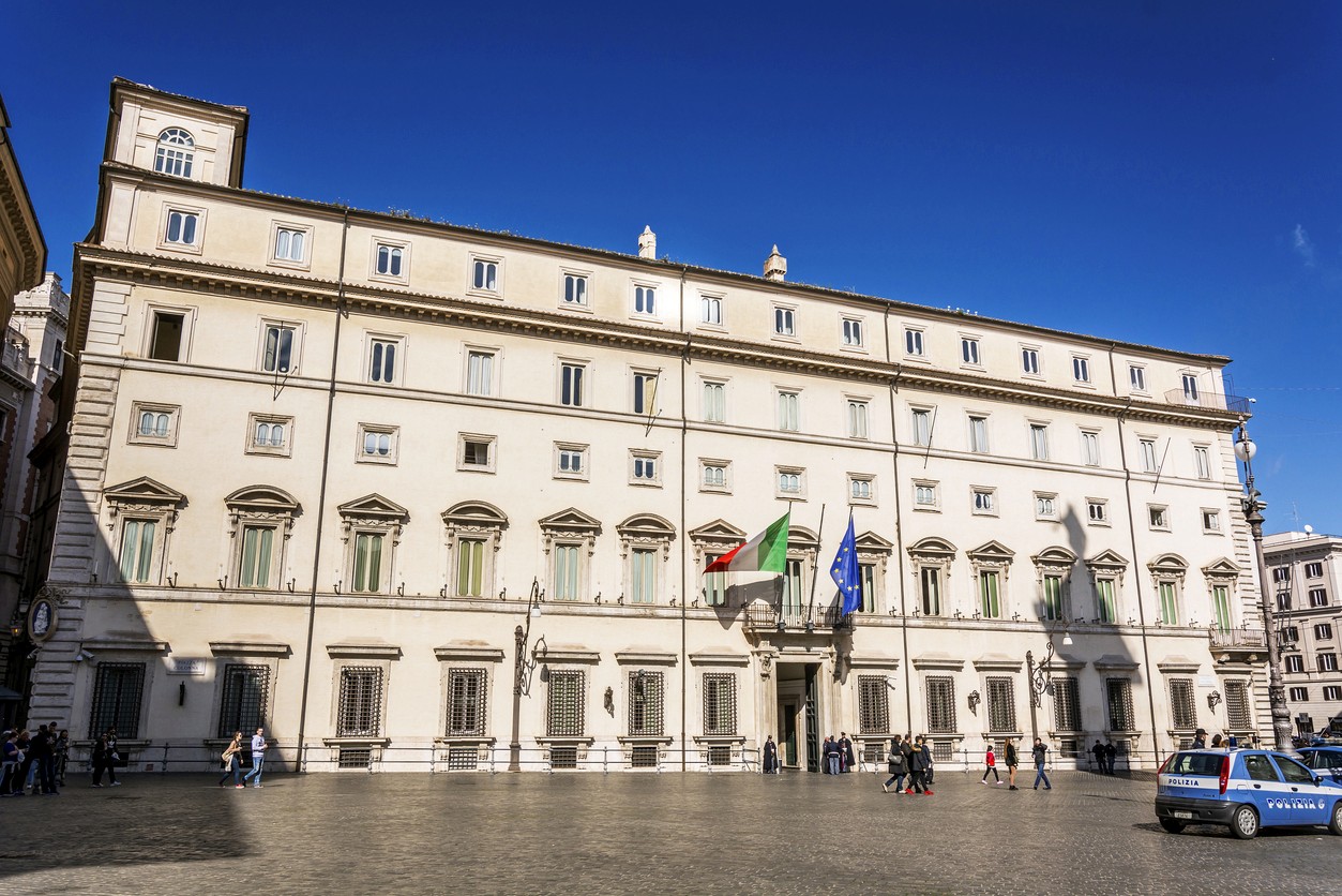 Palazzo Chigi, sede del Consiglio dei Ministri