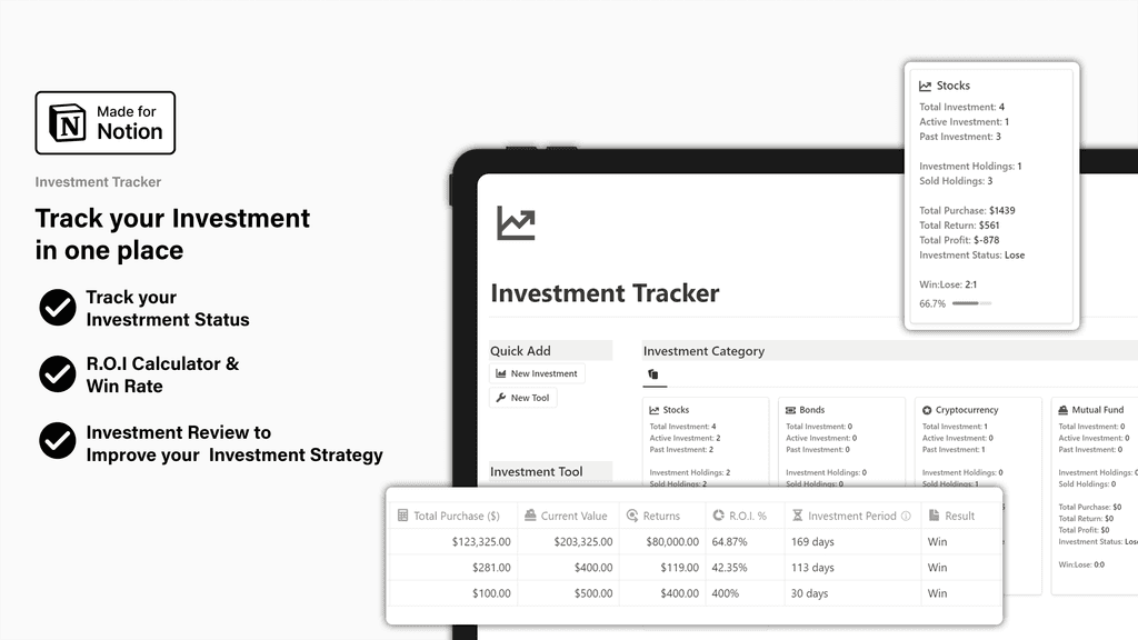 Notion Investment Tracker Banner Image