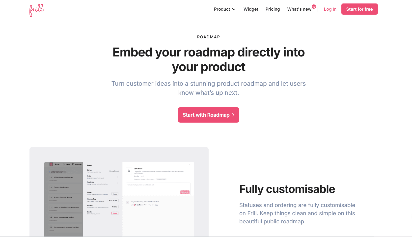 frill product management tool