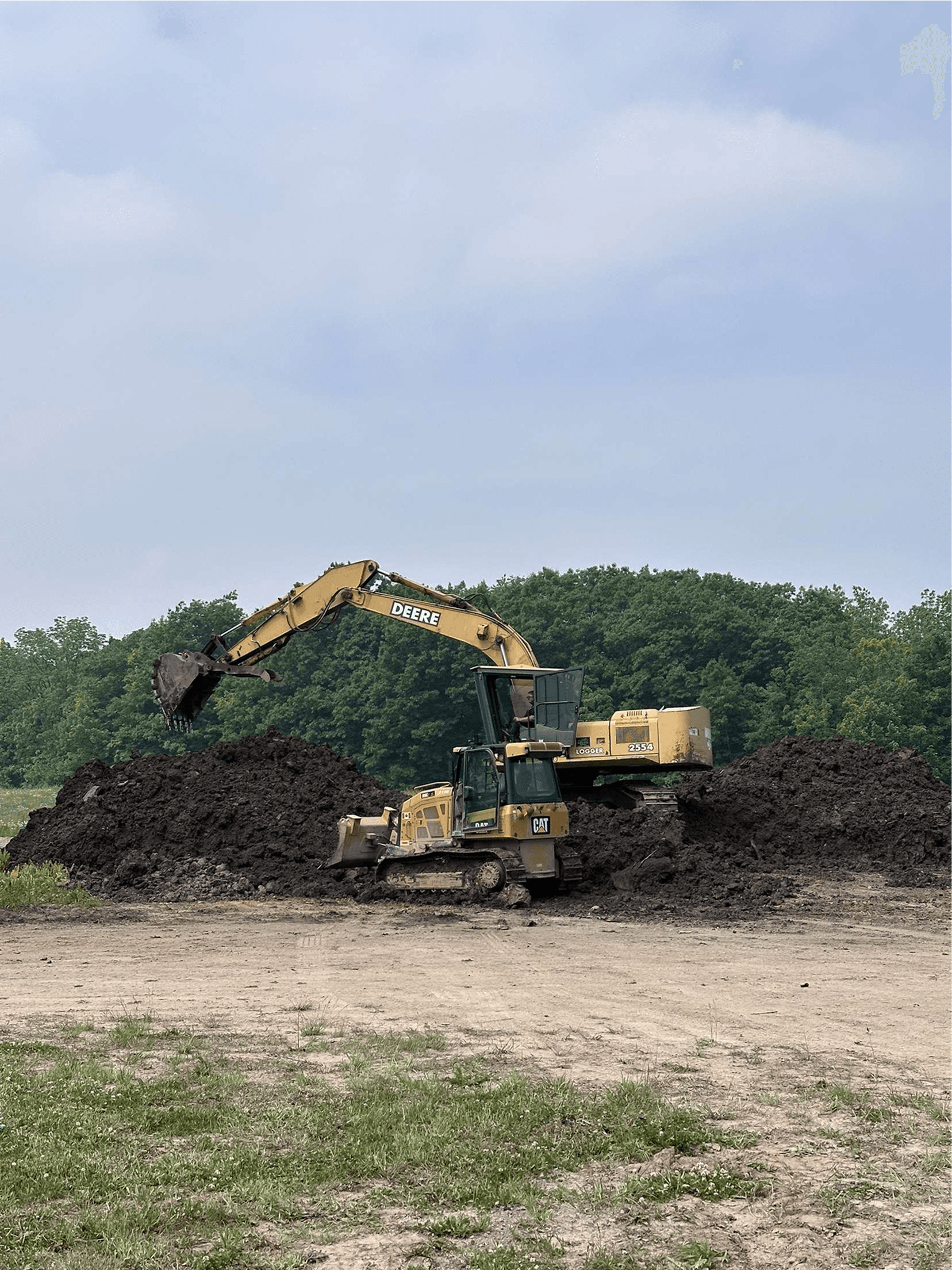 north star land services excavator and bulldozer