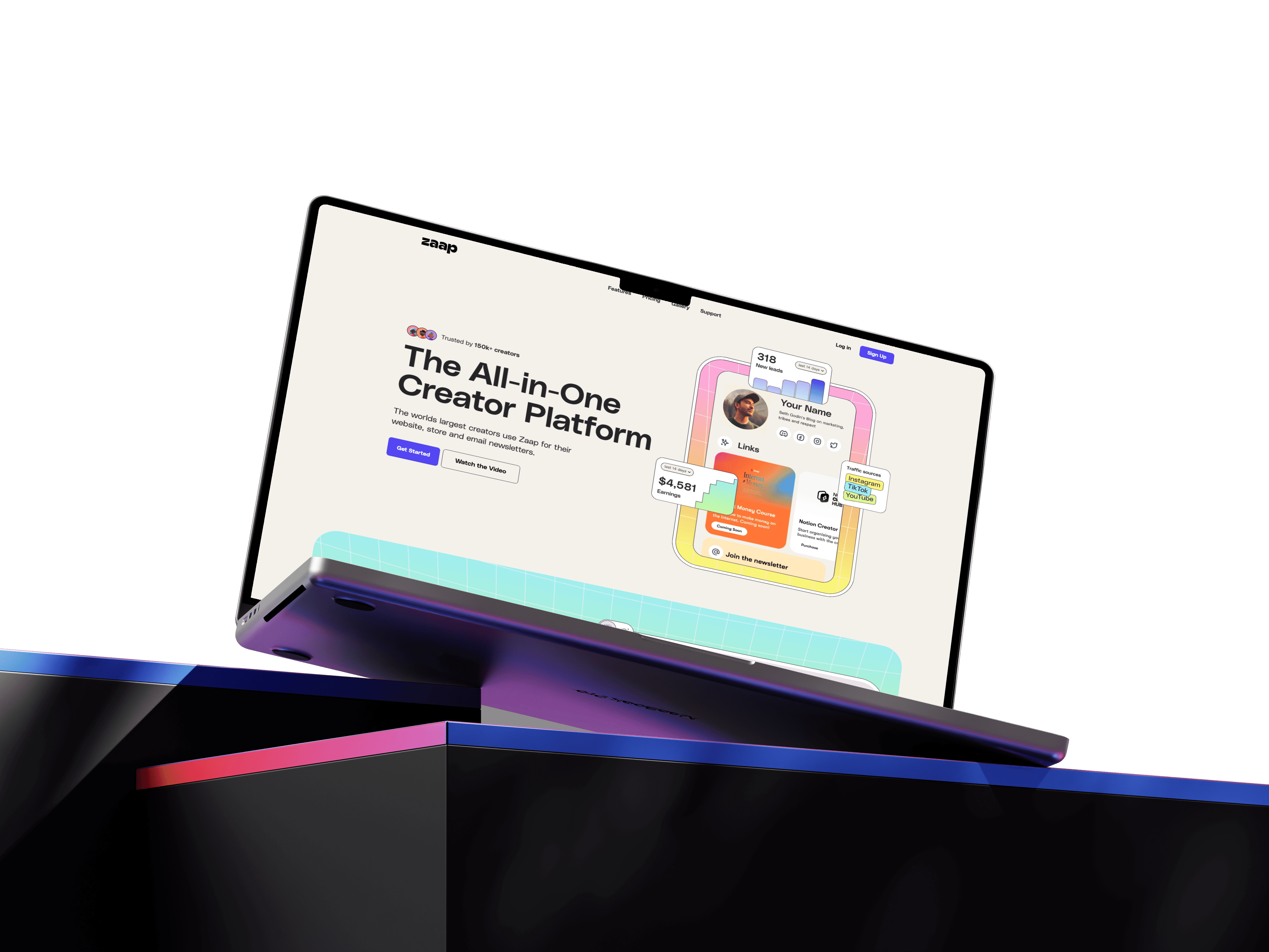 A large sand dune with subtle shadows and sparse vegetation.