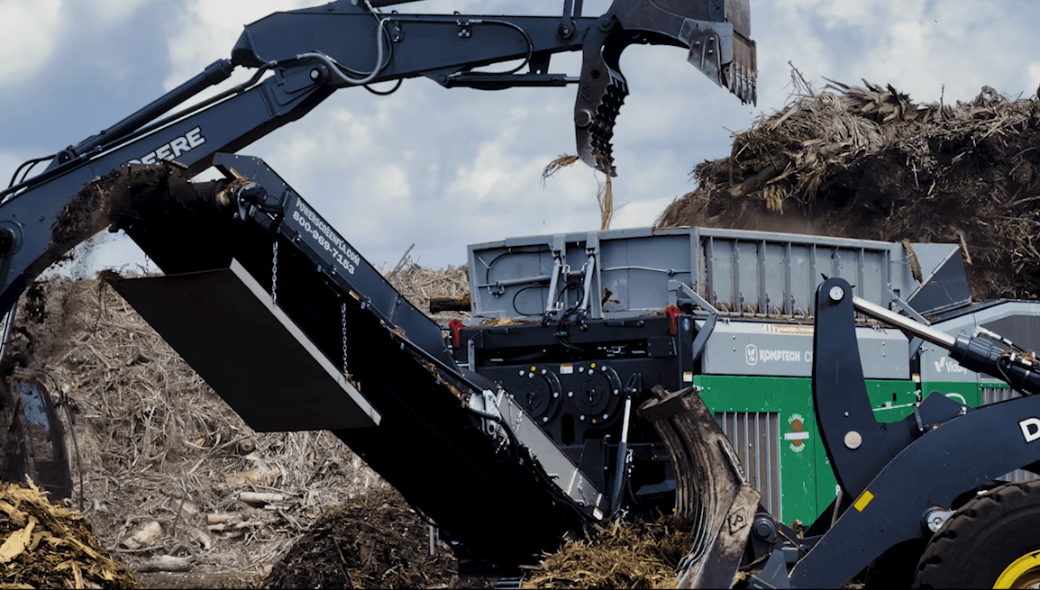 Wood waste processing equipment at Resource Group US