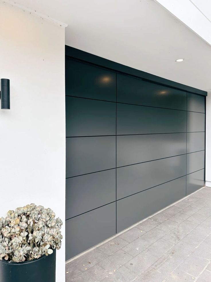 modern house in snowy landscape