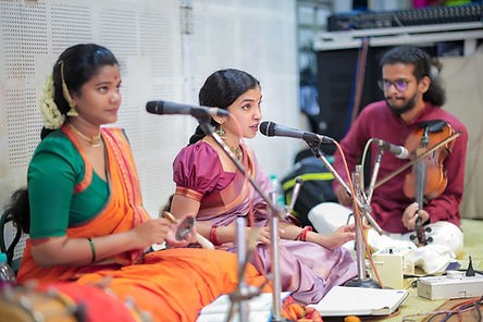 A dancer performing bharatanatyam