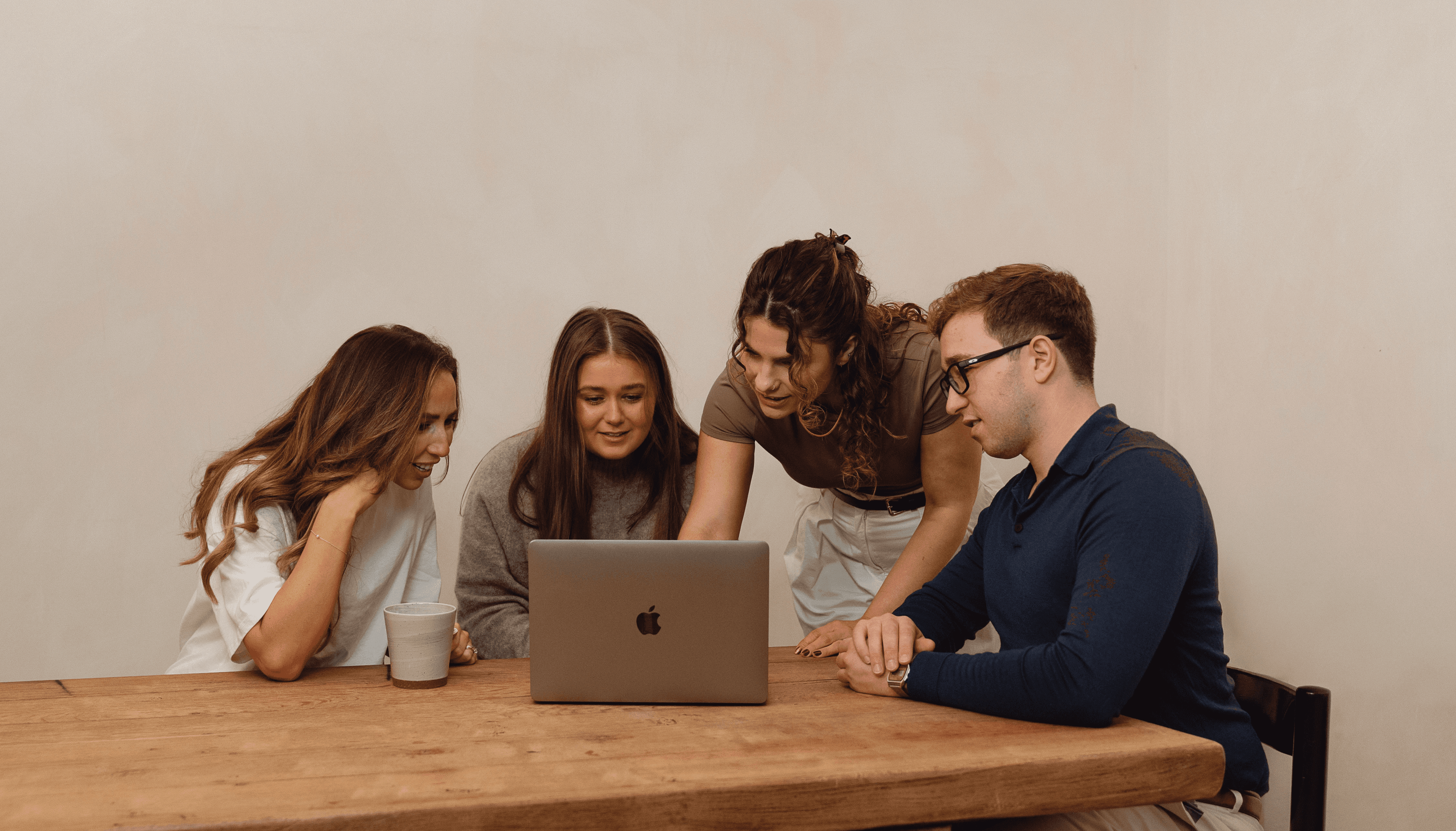 Group of colleagues laughing