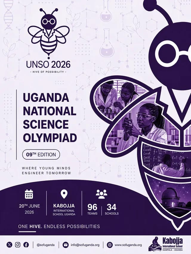 A school building stands against the backdrop of a clear sky