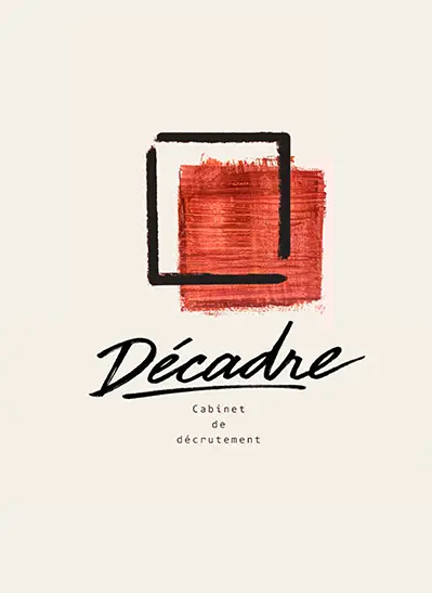 Logo avec deux cadres peints à la main