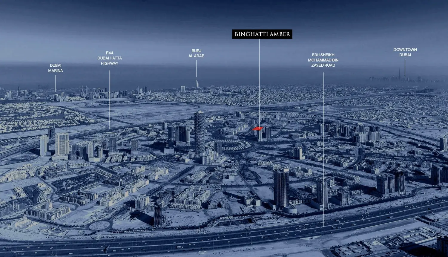 binghatti amber location map in jvc