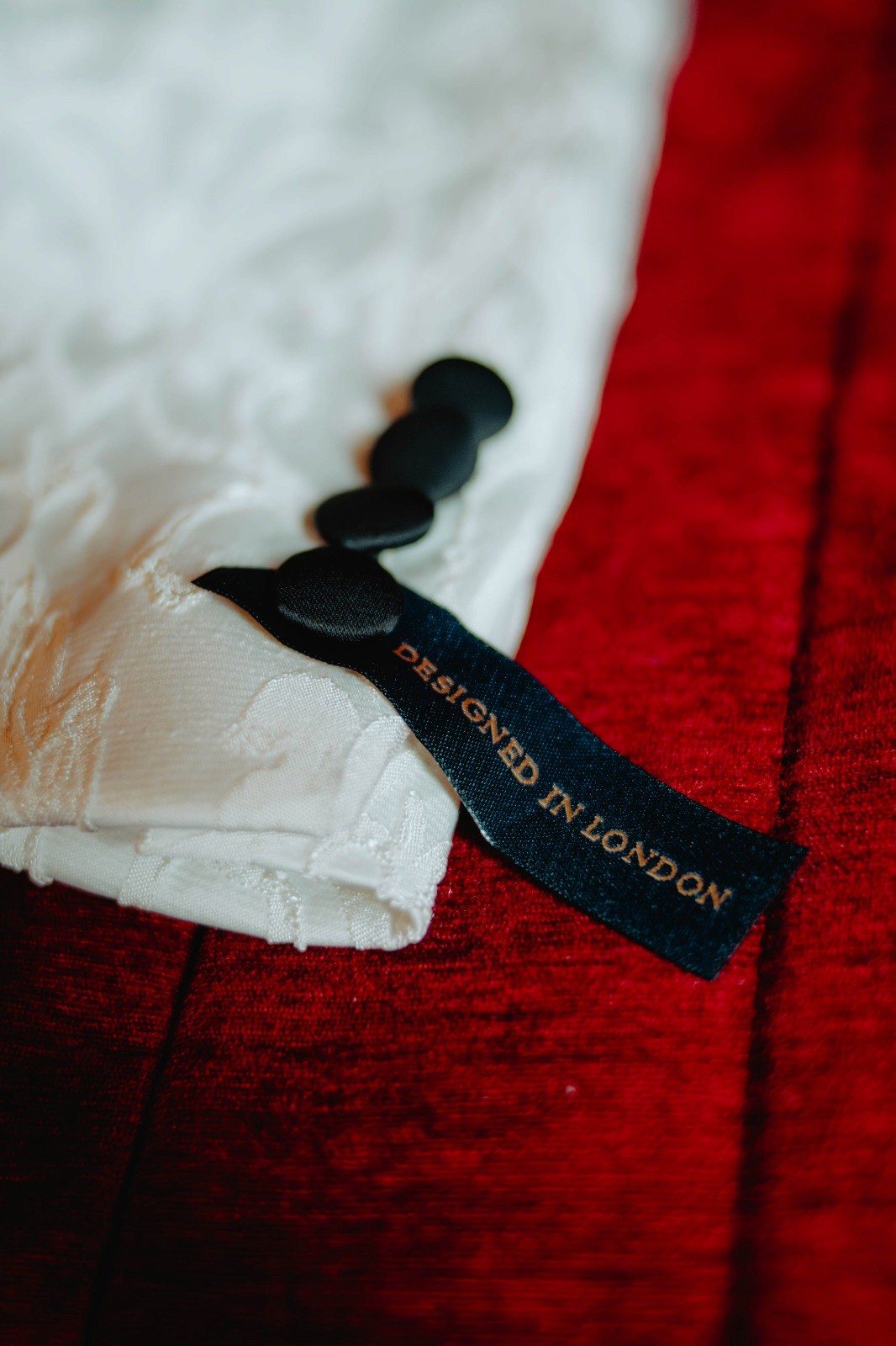 Close-up of creative portrait focusing on texture and light