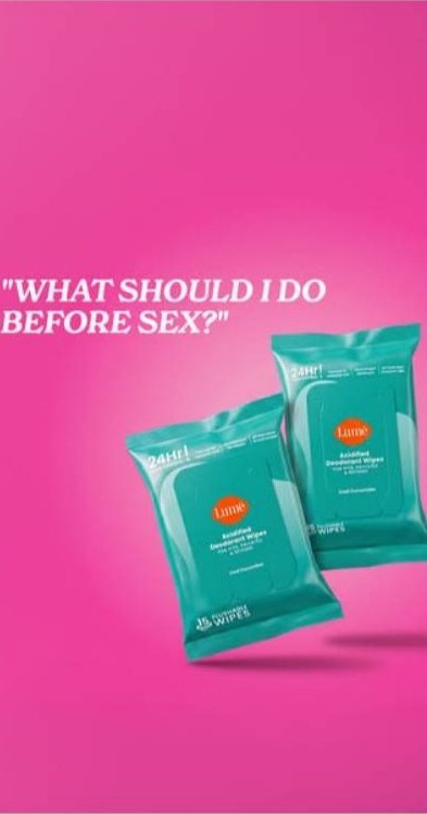 Lume static ad: what should I do before sex