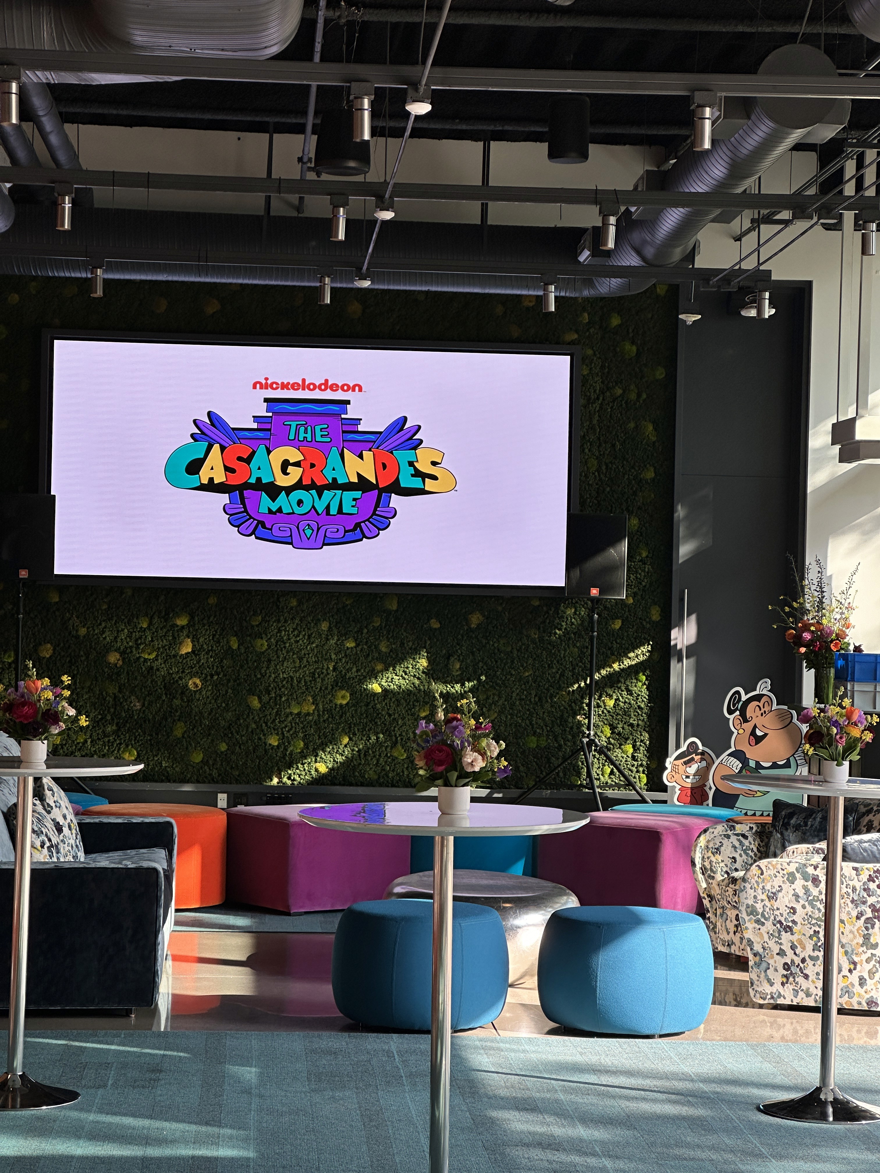 The main stage and entrance for The Casagrandes Movie Premiere, a red-carpet event produced by Tiffany Onyeyiriuche.