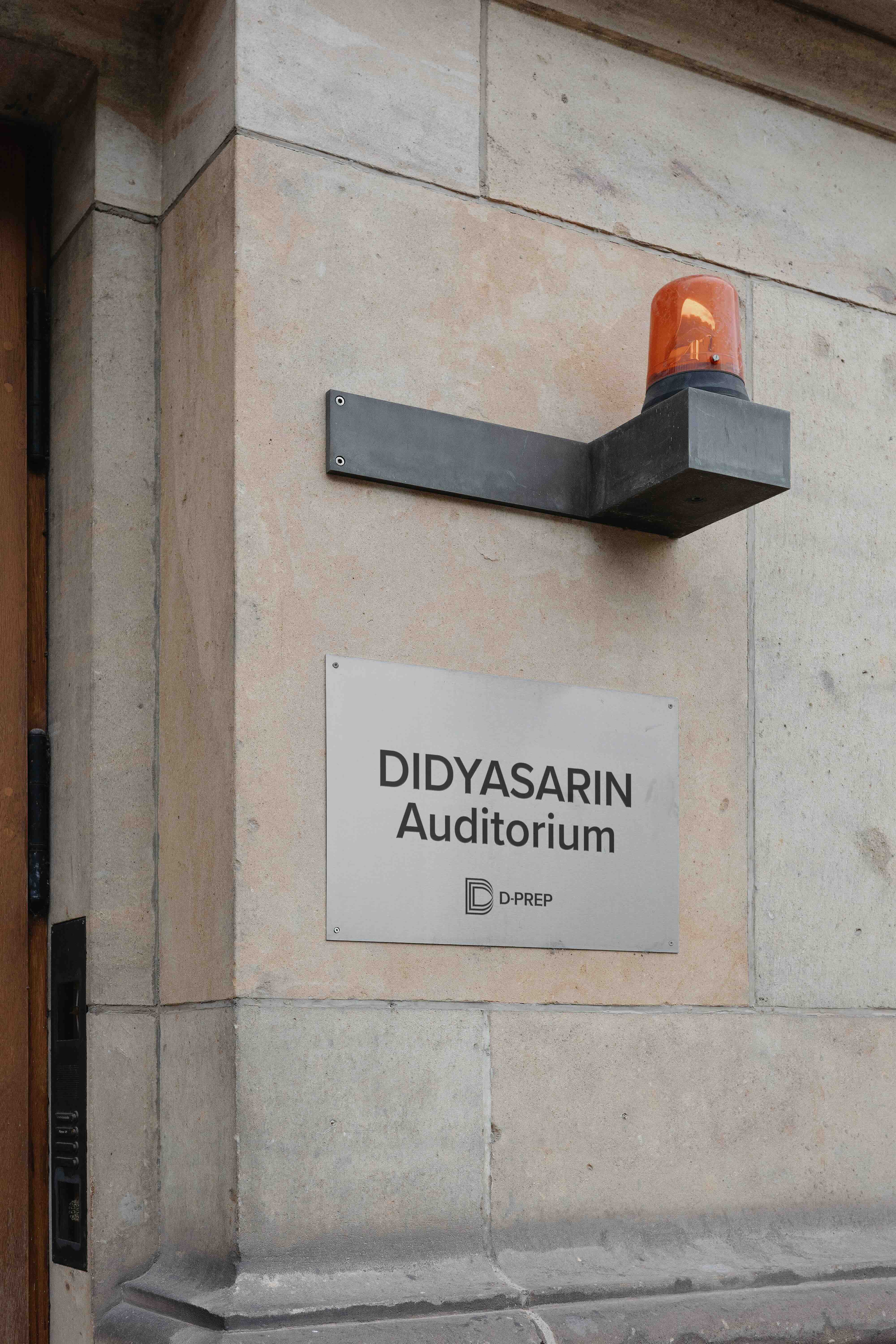 Branded campus signage for an international school