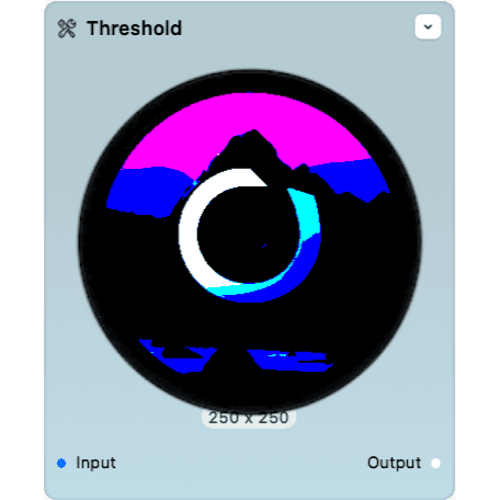 Screenshot of the Threshold node.